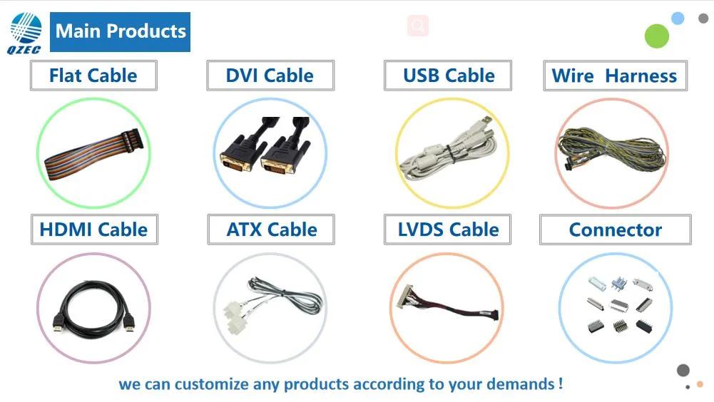 Wire Harness Custom Printer Cable 12V Powered USB Cable Assembly